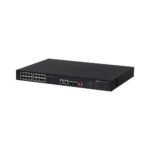 Switch Dahua PFS3218-16ET-135 16 porturi PoE + 2 Port Gigabit + 2 SFP Combo, 135W, PoE Watchdog